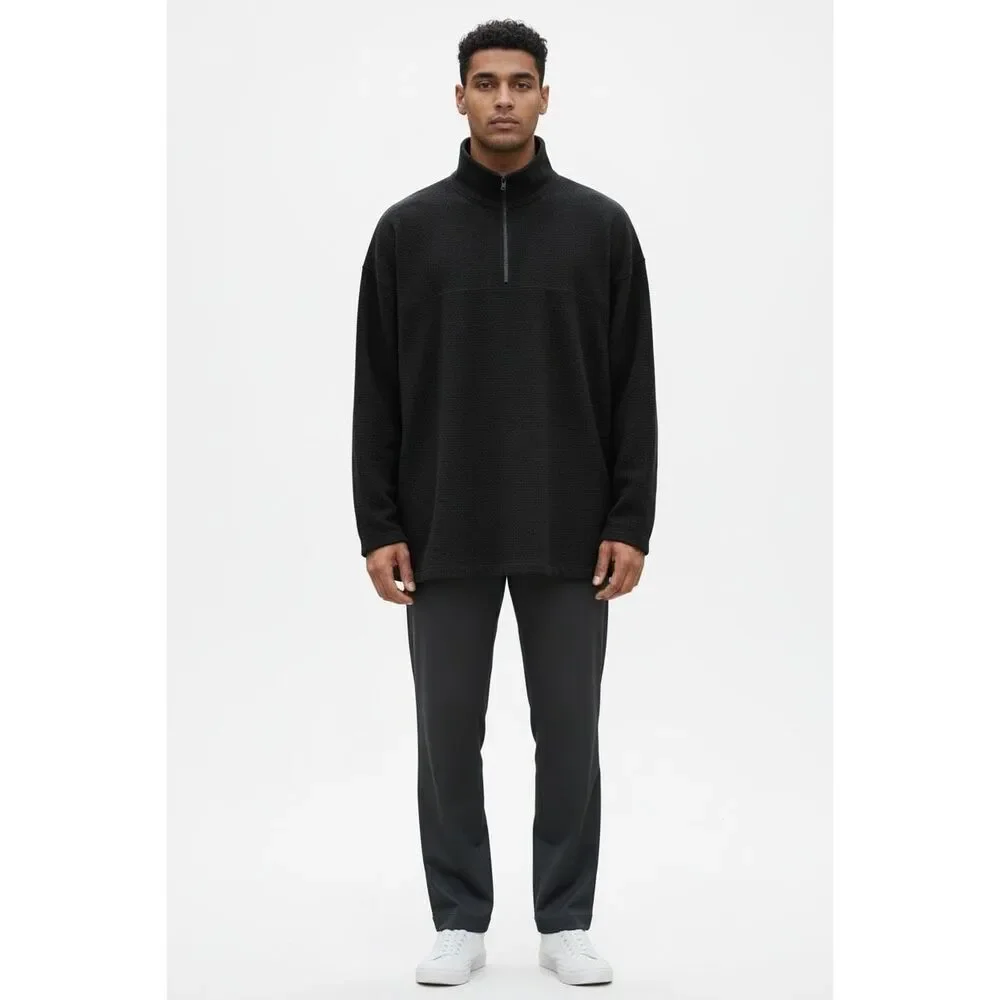 Men’s Lands’ End Fleece Pullover-XL